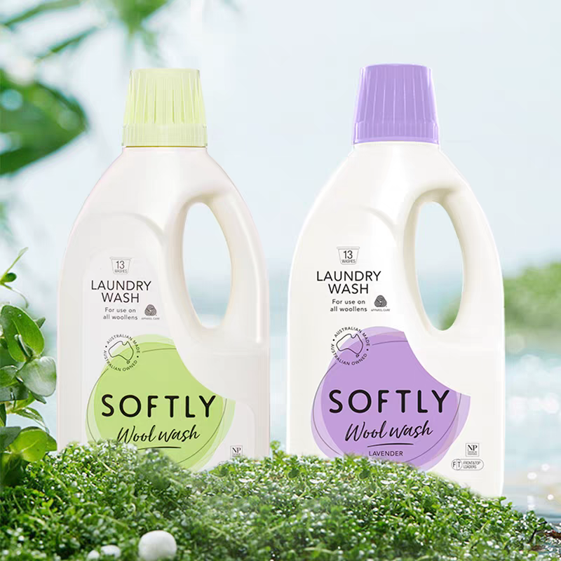 澳洲SOFTLY羊毛衫专用洗衣液温和护理无荧光针织衣物洗涤剂1.25L