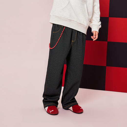 PUMA彪马官方正品新款儿童童装长裤牛仔裤休闲时尚 商品图2