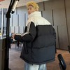 F010739冬季新款双色拼接立领羽绒棉服面包服棉衣外套 商品缩略图7