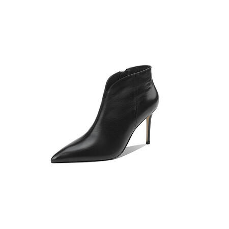 【预售5天】里外纯皮尖头超高跟鞋靴子细跟短靴裸靴性感&M12-1 商品图4