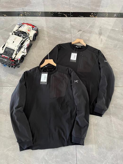 F010714男款基础百搭保暖复合加绒轻柔舒适圆领卫衣 商品图4