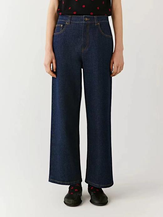 F010742新年系列2026新款棉弹直筒牛仔裤女长裤 商品图2