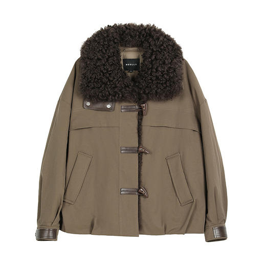 NEELLY纳俪商场同款冬季新款时尚复古羽绒夹克女百搭休闲保暖外套N25111L01112 商品图3