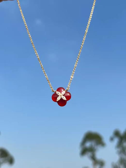 何方红玛瑙柿柿如意项链，藏着千年东方浪漫 商品图1