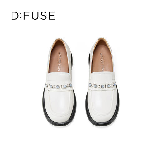 Dfuse迪芙斯2026春季新款极简深口单鞋经典休闲乐福鞋通勤鞋女单鞋DFE1112116 商品图14