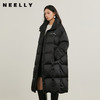 NEELLY纳俪商场同款冬新款气质直筒羽绒服女长款加厚保暖连帽外套N25114L04605 商品缩略图0