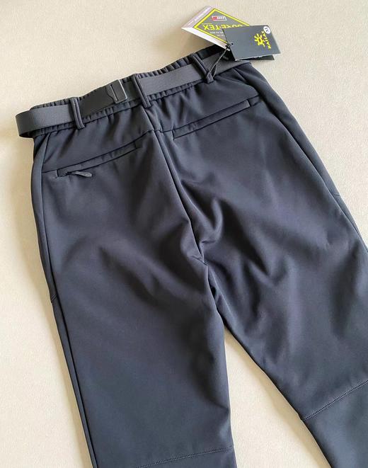 F010726刺绣标志秋冬新款户外防风防雨登山徒步加绒软壳冲锋裤 商品图3