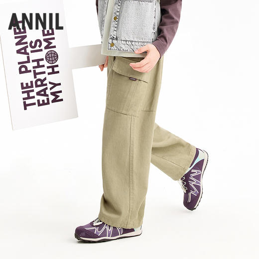 【实体店同款】男童全腰梭织单裤春季新款安奈儿童装AB616033 商品图2