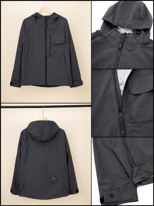 新款秋款男士防水防风外套来啦！高品质渠道货❗️全效防水功能面料,防水面料也不是雨衣哈, 一直淋肯定也要湿, 所以千万不要钻牛角尖哦！采取插肩袖设计，不限制肩宽，可包容不同的身材更好穿，袖口处可调节！ 商品图3