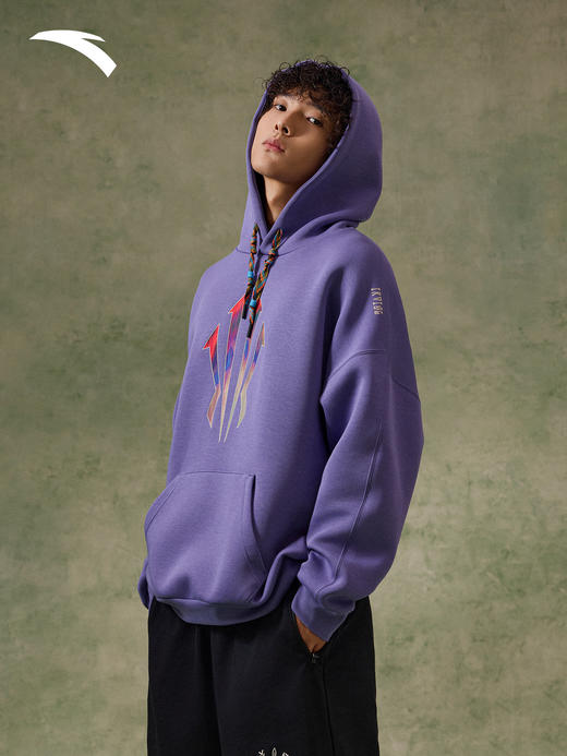 安踏欧文系列男女款2026春季新款运动宽松潮流连帽卫衣172611706S 商品图0