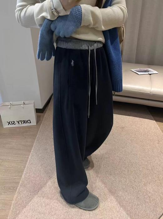 F010748新款慵懒感加绒复宝宝绒两穿休闲裤卫裤 商品图7