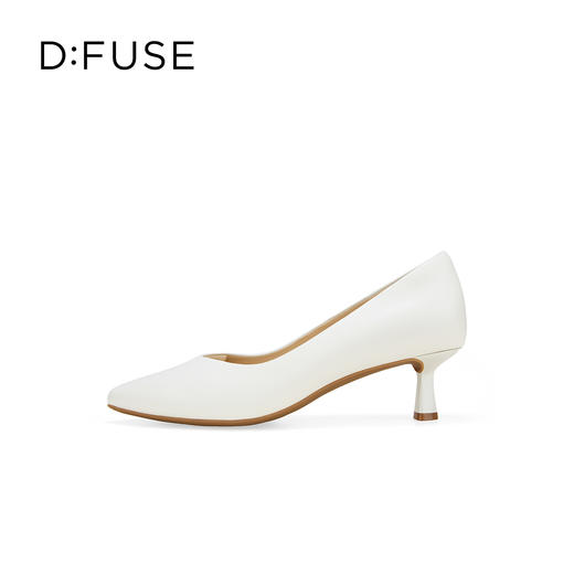 Dfuse迪芙斯2026春季新款尖头低跟舒适单鞋高跟鞋经典通勤高跟鞋DFE1111110 商品图9