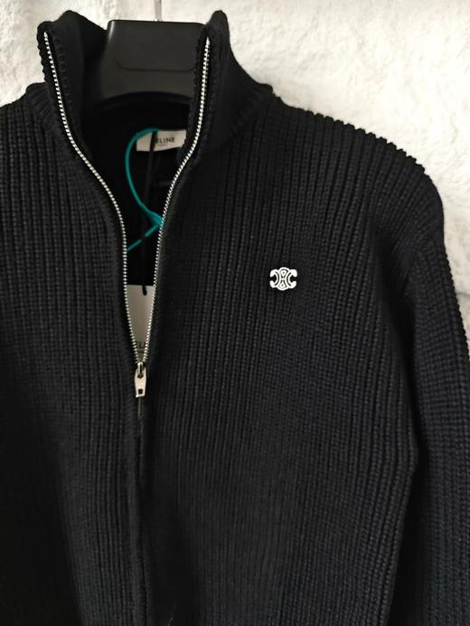 F010717秋冬氛围感拉满！精典立领拉链针织毛衣外套男女同款 商品图13