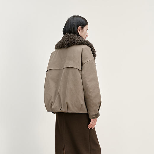 NEELLY纳俪商场同款冬季新款时尚复古羽绒夹克女百搭休闲保暖外套N25111L01112 商品图1