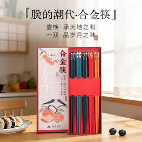 朕的潮代合金筷 PET+玻纤合成材料 不发霉不变形 不吸油污易清洗