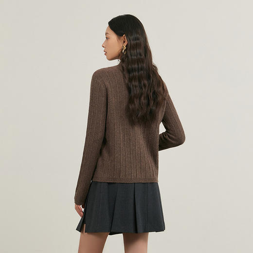 NEELLY纳俪商场同款冬新款高领长袖打底针织衫女亲肤修身显瘦毛衣N25114A04573 商品图1