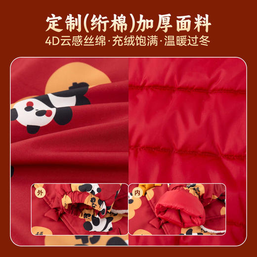 嘟嘟家童装宝宝棉衣儿童棉服加厚男童拜年服女童年装新中式冬季类 商品图3