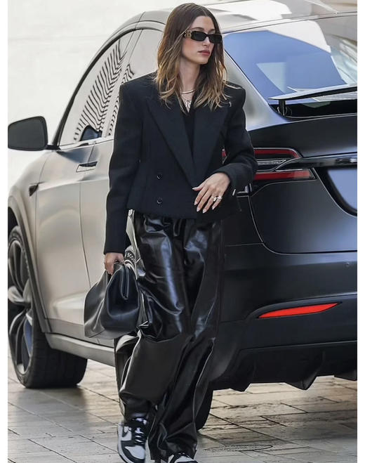 外贸原单蛋白皮裤pu裤子 商品图8