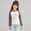 笛莎Deesha 2026春季女童时尚拼色趣味印花长袖T恤 商品缩略图0