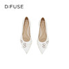 Dfuse迪芙斯2026春季新款尖头交叉带小钻扣轻朋克小猫跟单鞋女鞋DFE1111051 商品缩略图9
