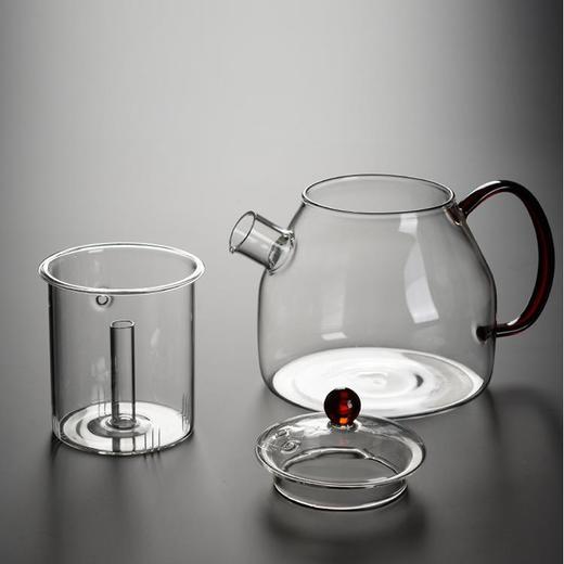 【泡茶煮茶两用壶❗️出水流畅茶汤分离】高硼硅透明玻璃蒸茶壶煮茶器烧水家用办公电陶炉蒸煮茶壶。jc 商品图3