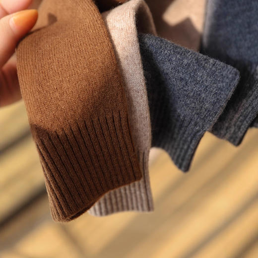 【家属的英雄气概】男装家属福利！2026新款360g全羊毛衫双股纱加密加厚圆领毛衣基础款！ 商品图1