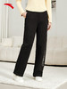 安踏易打理休闲长裤女冬季新款宽松阔腿针织直筒卫裤子162618309S 商品缩略图0