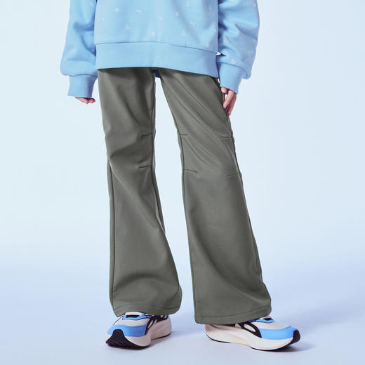 PUMA彪马官方正品 新款儿童女童秋冬梭织长裤喇叭裤复古时尚加绒 商品图4