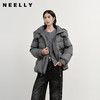 NEELLY纳俪商场同款冬新款休闲保暖短款连帽羽绒服女百搭廓形外套N25113L01155 商品缩略图0