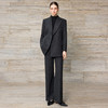 IWY/灰色毛呢西装套装女秋冬双排扣通勤工作服商务羊毛职业装WCP381 商品缩略图0
