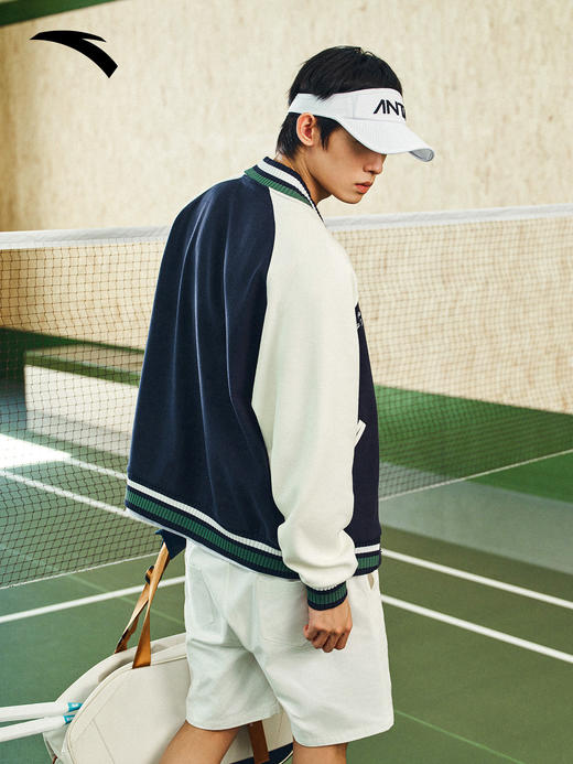 樊振东同款安踏外套复古潮流百搭男子针织正品运动外套152618702S 商品图3
