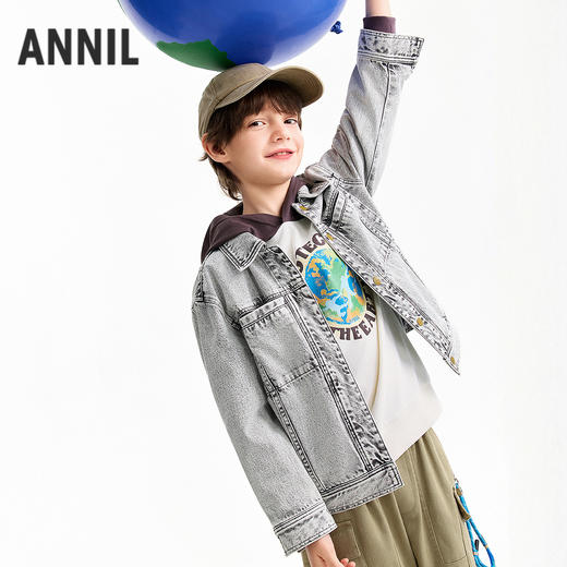 【实体店同款】男童夹克外套春季新款安奈儿童装AB615027 商品图1