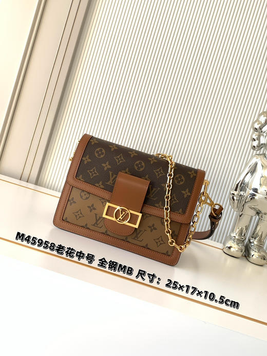 秋冬特惠💰1420 渠道级LV【全钢五金 MB163c01变码芯片】te级LV 全套包装 M45958老花中号 商品图0
