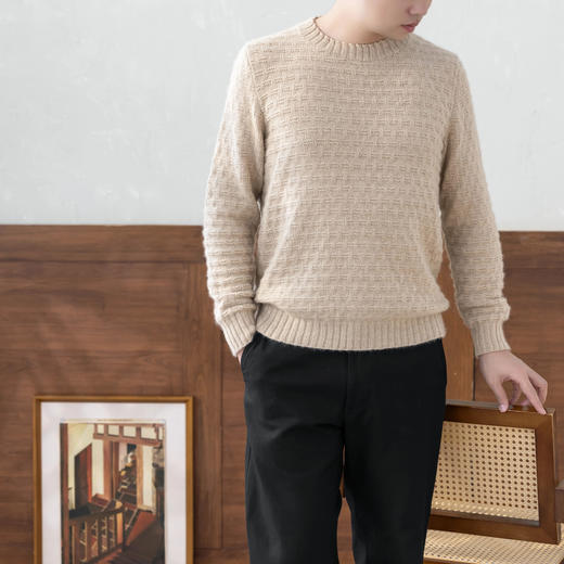 苏苏姐家有致基础羊绒毛衣23号手工diy编织毛线棒针自制材料包 商品图3