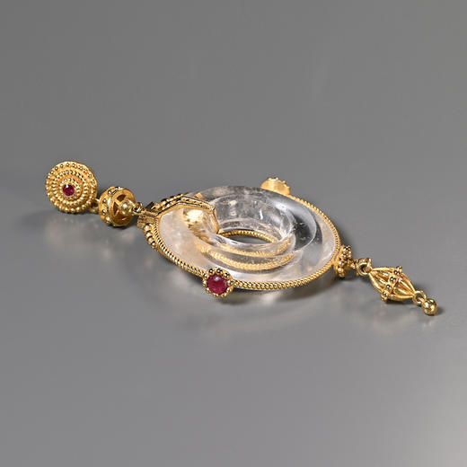 齐国白水晶环“冰姬”耳环 商品图5