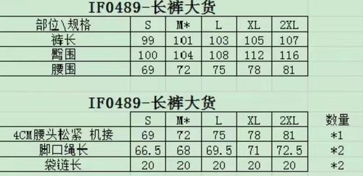 F010775冬季华棉复合水貂绒情侣加绒直筒长裤 商品图14