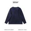 26T10SDSA秋冬新款痞帅男装简约植绒纯色拼接小V领卫衣百搭宽松上衣 商品缩略图5