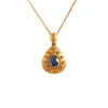 【天然正品】AU750黄金镶钻镶天然水滴型0.40克拉皇家蓝蓝宝石吊坠项链18.2*11.1*6.0MM(皆取最大值)链长：44CM（长度可调节） 231225TJ30 商品缩略图0