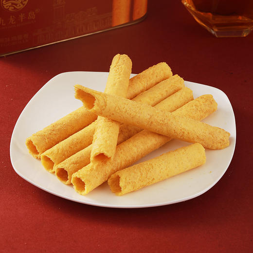 九龙半岛 原味鸡蛋卷448g*盒  进口黄油，传统手工制作，纯正港味，精致包装 定制礼袋 礼赠佳选 商品图3