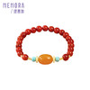 【新品首发】南红玛瑙手链 黄色18k金蜜蜡珠手串 新中式女士礼物MEMORA诗普琳MB006401 商品缩略图6