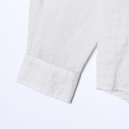 31686SDSA男士秋冬新款痞帅男装韩版简约撞色竖纹休闲衬衫百搭宽松衬衣 商品图4