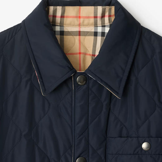 BURBERRY 巴宝莉 男士双面绗缝尼龙棉服 蓝色 8112934 A1222 商品图2
