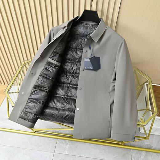 谱拉达2026冬季男士无痕压胶商务行政90白鸭绒羽绒服保暖夹克外套 商品图5