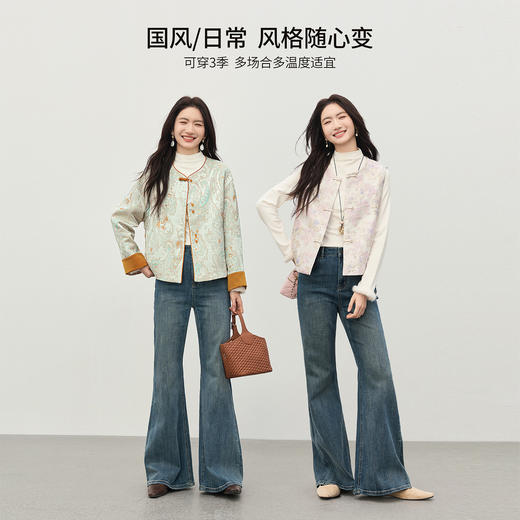 【1/21新品】熙世界万搭磨毛针织T恤上衣女秋冬长袖修身保暖内搭半高领打底衫 商品图2