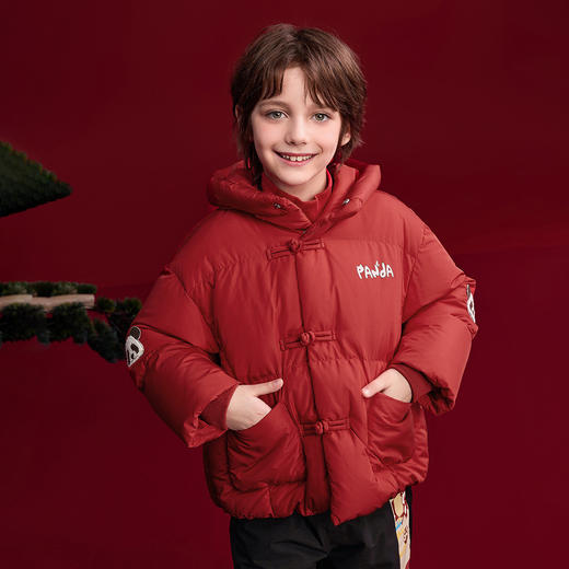 【MQD】【三防】女童羽绒服2025冬季新款儿童加绒加厚外套男童新年装 商品图2