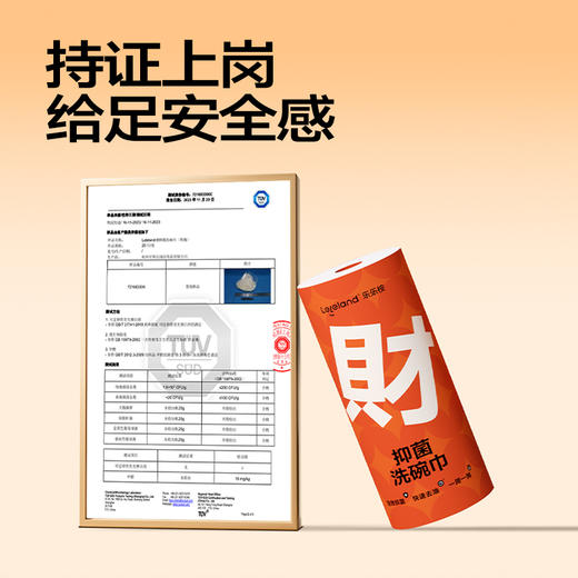 【新年限定】乐乐桉新年限定懒人周抛洗碗巾 专利天竹纤维 环保可降解 不沾油好清洗 0荧光剂0甲醛 干湿两用 不留水渍 商品图3