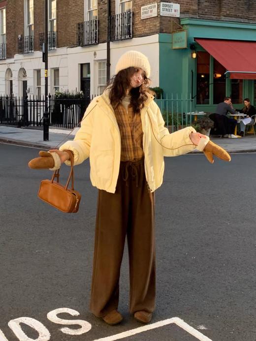 浮生八记/25D215/软糯羊毛百搭保暖直筒卫裤 商品图2