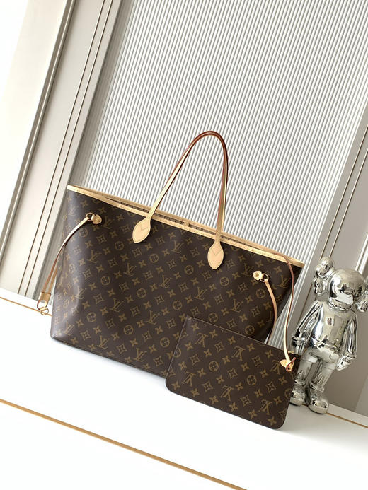 秋冬特惠💰1220 渠道级LV【全钢五金 变码芯片】te级LV 全套包装 46978老花杏 经典购物袋 大号 商品图2