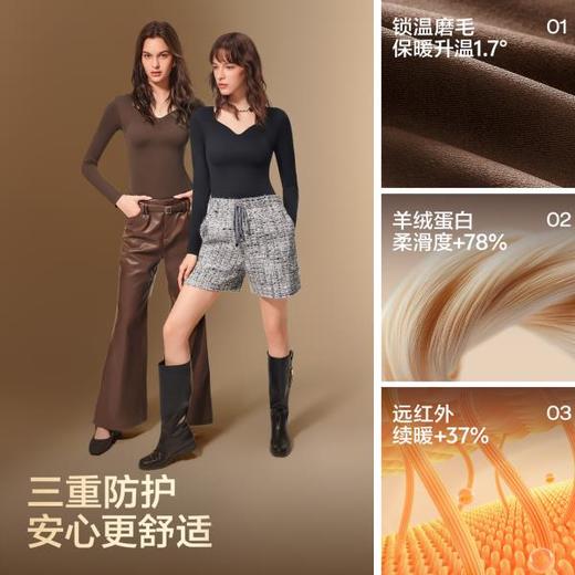 【99元/2件】草本初色带超模云朵肌底衣，山茶花香氛肌底衣 打底衫内搭 裸感保暖一衣多穿  商品图8