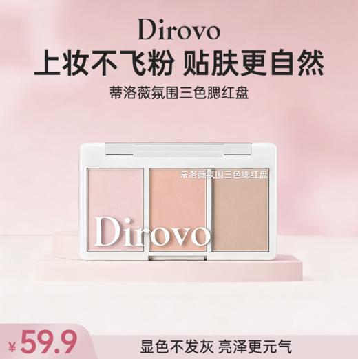 蒂洛薇抱抱枕粉饼+3.0白色水晶气垫1正1替+三色腮红盘 商品图6